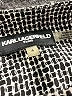 Karl Lagerfeld Paris Houndstooth Gray Blazer Size 4 - photo 6
