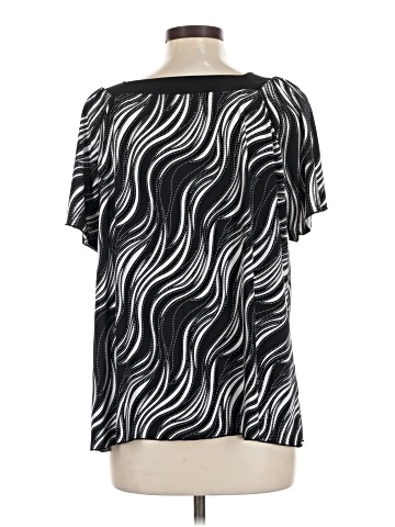 Brittany Black Short Sleeve Blouse (view 2)