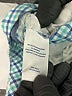 IZOD Checkered-gingham Blue Shorts Size 6 - photo 4