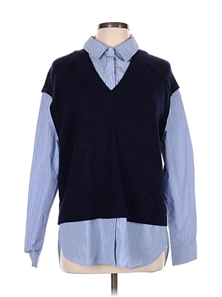 Pre-owned Marled Sweater Vest In Blue