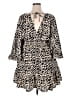 Blush 100% Polyester Animal Print Tan Romper Size 3X - photo 2