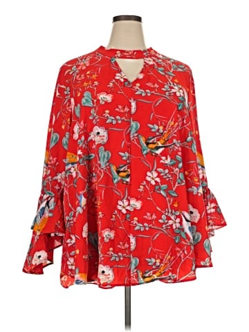 Ellos 3/4 Sleeve Blouse (view 1)