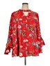 Ellos Red 3/4 Sleeve Blouse Size 24 - photo 1