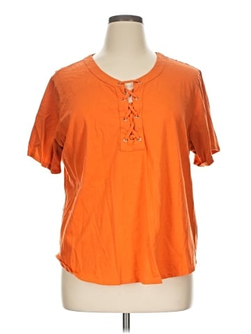 Rebecca Malone Short Sleeve Henley (view 1)