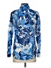 J. McLaughlin 100% Cotton Paisley Blue Long Sleeve Button-Down Shirt Size S - photo 2