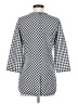 Zara Basic Checkered-gingham Gray 3/4 Sleeve Blouse Size XS - photo 2