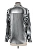 Olive and Oak 100% Polyester Stripes Black Long Sleeve Blouse Size M - photo 2