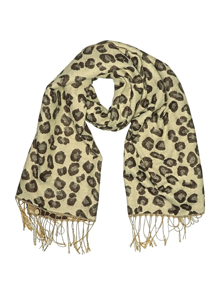 Pre-owned Pretty Persuasions Scarf In Tan