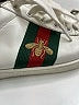 Gucci 100% Leather White Fold Down Bee Sneakers Size EU (IT) 38 1/2 / US 8 1/2 - photo 5