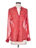 Kut from the Kloth 100% Polyester Red Long Sleeve Blouse Size S - photo 1