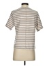 Gallery Stripes Silver Short Sleeve Turtleneck Size S - photo 2