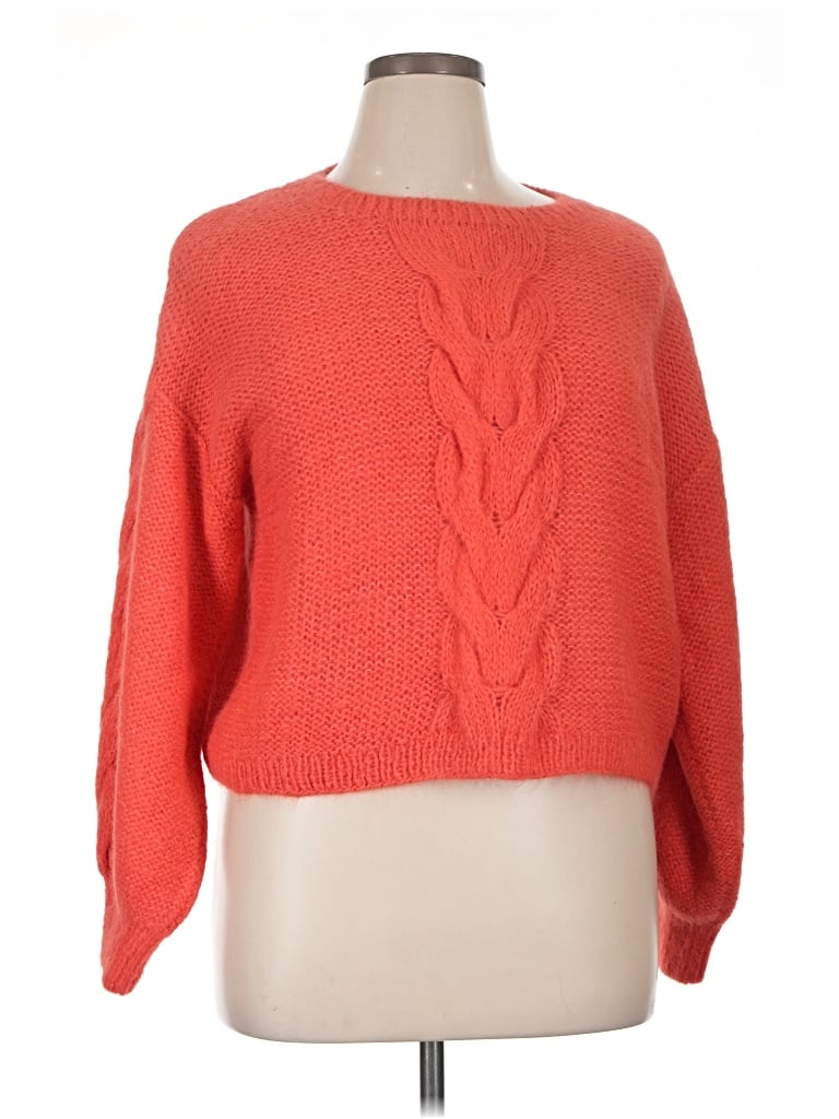 Pre-owned Eleven Six Wool Pullover Sweater In Orange