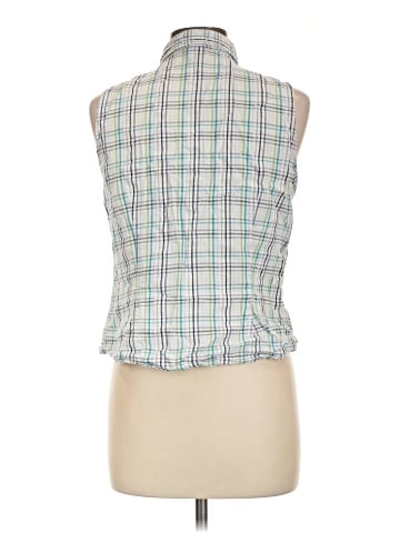 Basic Editions Sleeveless Button-Down Shirt (view 2)