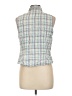 Basic Editions 100% Cotton Green Sleeveless Button-Down Shirt Size L - photo 2