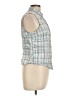 Basic Editions 100% Cotton Green Sleeveless Button-Down Shirt Size L - photo 4