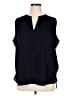 Zenana 100% Polyester Black Sleeveless Blouse Size XL - photo 1