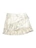 Justice 100% Polyester Metallic Silver Skirt Size 10 - photo 1