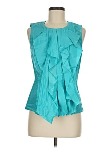 Oscar De La Renta Sleeveless Silk Top (view 1)