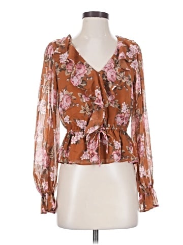 WAYF Long Sleeve Blouse (view 1)