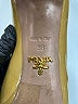 Prada 100% Leather Tan Yellow Heels Size EU 38 - photo 6