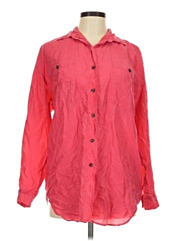 Jonathan Martin Long Sleeve Silk Top (view 1)