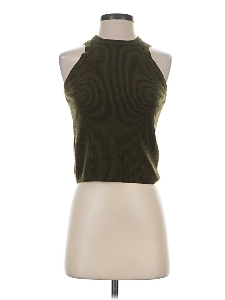 Pre-owned Massimo Dutti Cardigan Sweater In Green