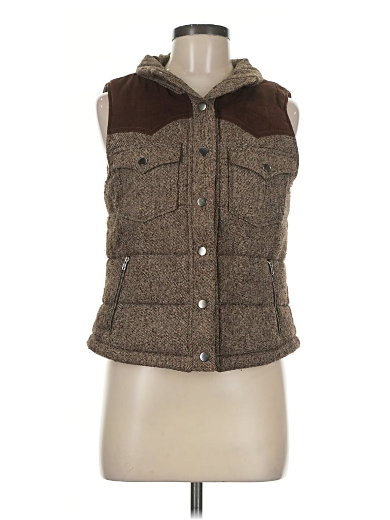 Pre-owned Love Tree Vest In Brown