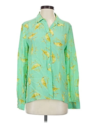 Leifsdottir Long Sleeve Silk Top (view 1)