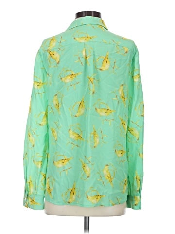 Leifsdottir Long Sleeve Silk Top (view 2)