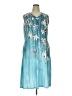 Unbranded Tropical Teal Cocktail Dress Size XL - photo 1