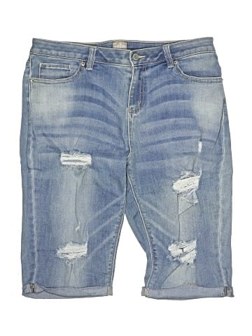 Soho JEANS NEW YORK & COMPANY Denim Shorts (view 1)