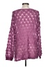 Easel Purple Long Sleeve Blouse Size L - photo 2