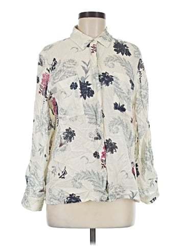 En Creme Long Sleeve Blouse (view 1)