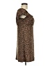 No Boundaries 100% Polyester Animal Print Brown Casual Dress Size M - photo 4