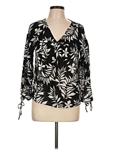 Tucker 3/4 Sleeve Silk Top (view 1)