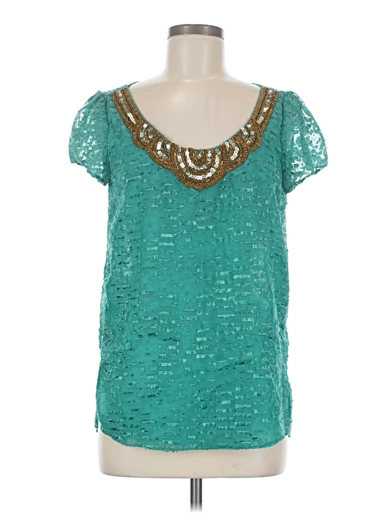 Pre-owned Sachin & Babi Short Sleeve T-shirt In Teal