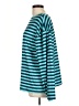 Shein Stripes Teal Long Sleeve Top Size L - photo 5