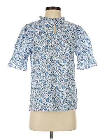 Liberty Art Fabrics for J.Crew Short Sleeve Blouse (view 1)