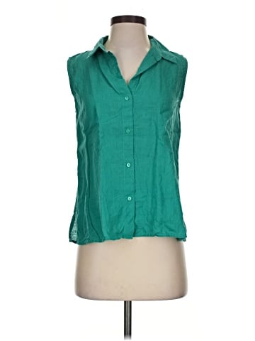 Eileen Fisher Sleeveless Button-Down Shirt (view 1)