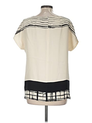 St. John Short Sleeve Silk Top (view 2)