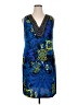 Cato Print Blue Cocktail Dress Size 14 - photo 1