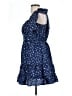 Francesca's 100% Polyester Stars Blue Casual Dress Size L - photo 5