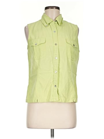 Casual Corner Sleeveless Button-Down Shirt (view 1)