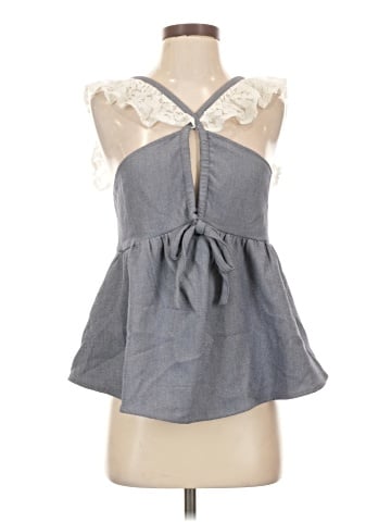 Line & Dot Sleeveless Blouse (view 1)