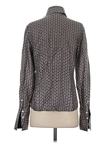 Faconnable Long Sleeve Silk Top (view 2)