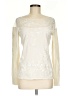 Boston Proper 100% Nylon Ivory Long Sleeve Top Size M - photo 1