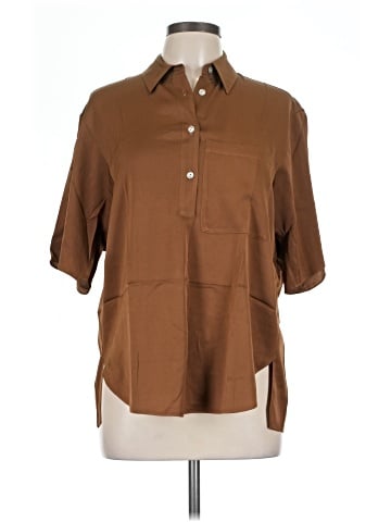 LILYSILK Short Sleeve Silk Top (view 1)