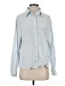 Reformation Stripes Blue Long Sleeve Blouse Size S - photo 1