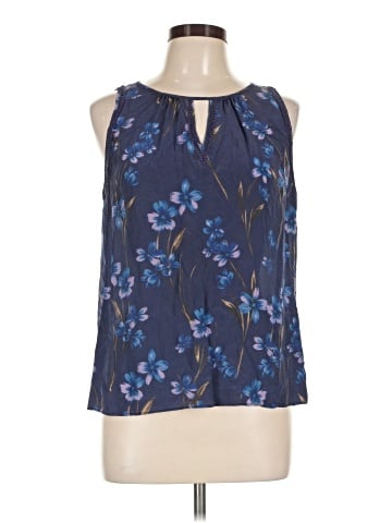 Greylin Sleeveless Silk Top (view 1)