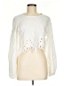 Francesca's Ivory Long Sleeve Blouse Size M - photo 1